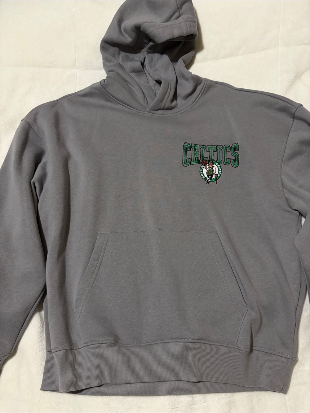 Boston Celtics Gray Crewneck Hoodie